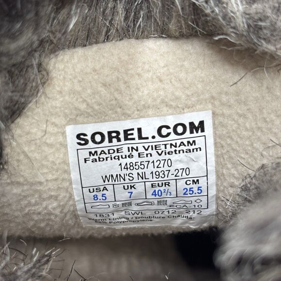 Sorel Women's Tofino Cate Boots Quilted Faux Fur Winter Snow NL1937 Brown US 8.5 - Picture 8 of 9